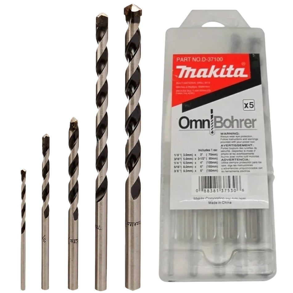 Taladro Rotomartillo 500W 5/8" A 1/2"+ Juego de Brocas MAKITA MT M0801B