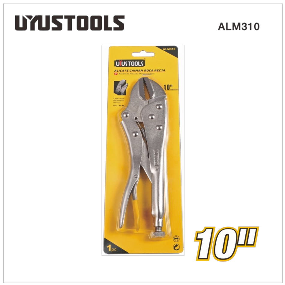 Pinza De Presión 10" Mordaza Recta Uyustools ALM310