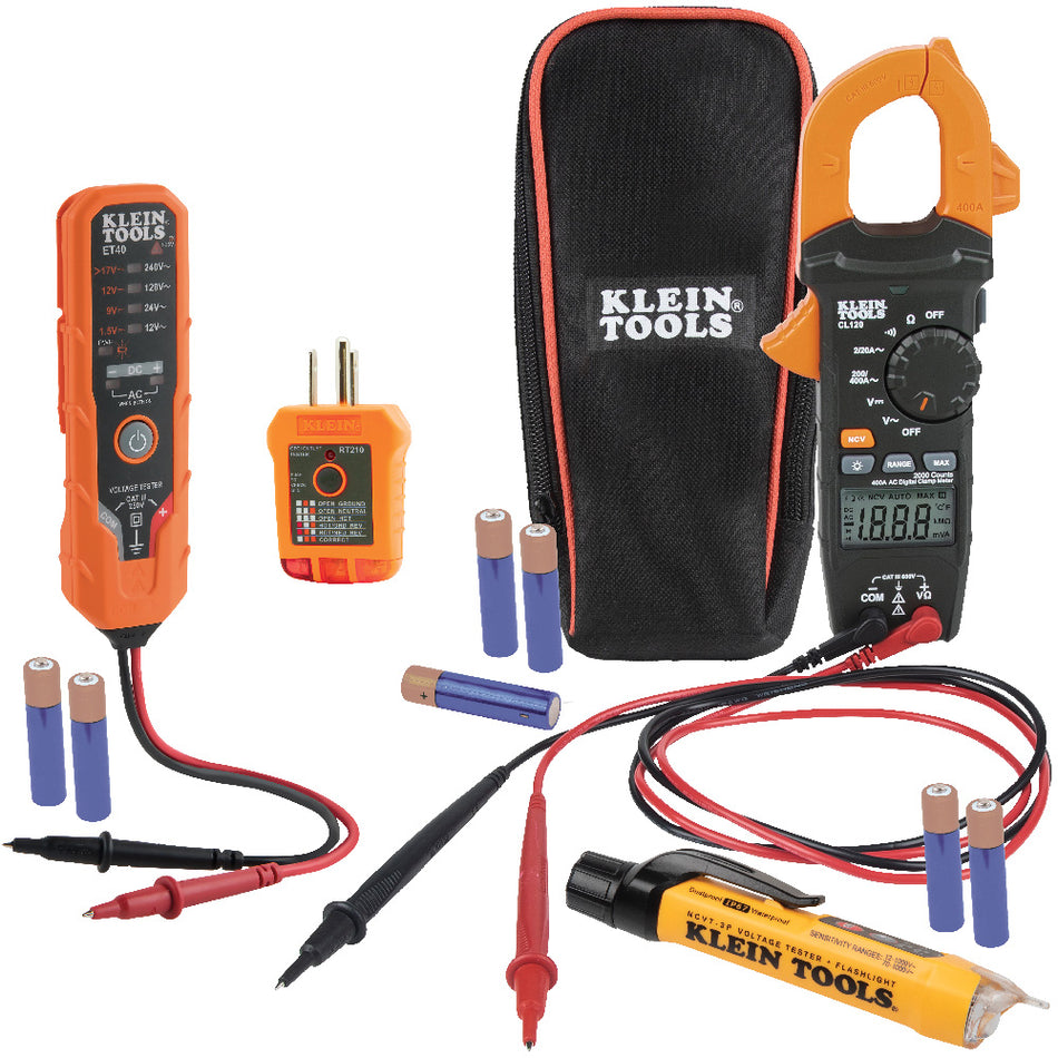 KLEIN TOOLS CL120VP Multímetro De Gancho Y Kit De Prueba Eléctrica