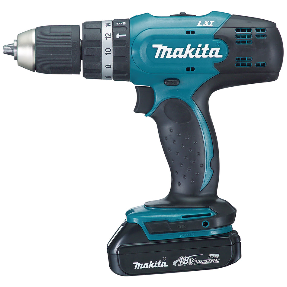 Taladro Rotomartillo Inalambrico 1/2" 18V 48Nm Makita DHP453SYE