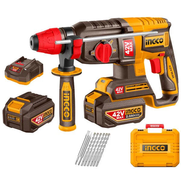 Rotomartillo Inalambrico Ingco 42V Sds Plus UCRHLI422682 2.5J Brushless