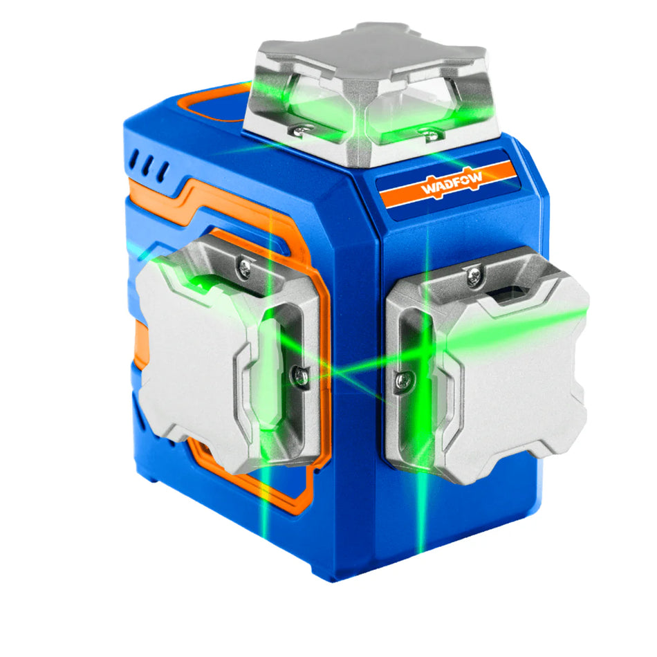 Nivel Laser 360 16 Lineas 3d Luz Verde Autonivelante Recargable 30Mt Wadfow WLE8M12