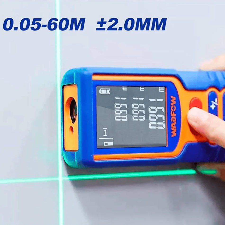 Medidor De Distancia Laser Verde 60m Distanciometro Wadfow WDL526